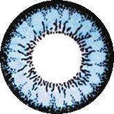 Geo Angel Blue Circle Color Lens - CM832 Blue